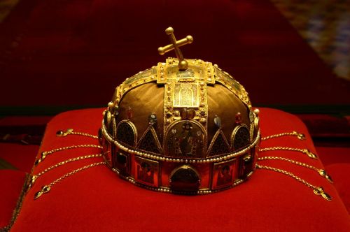 The Holy Crown of Hungary also known as Crown of St.Stephen, used in coronations since the 12th cent