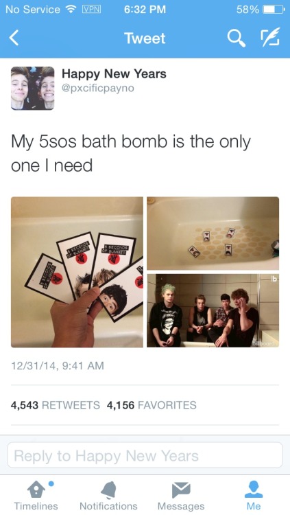 cxcktail-cliffxrd:  My 5sos bath bomb joke  I dont know how my tweet got to 4.5k rts  UPDATE: its at 6.5k