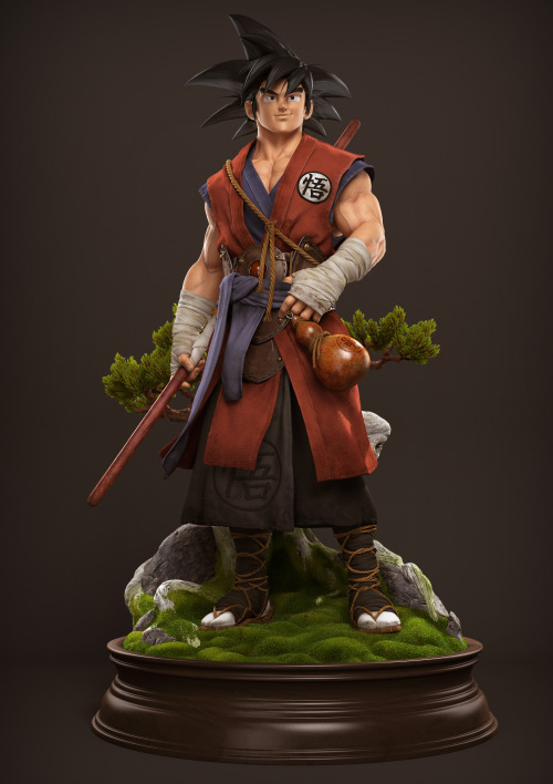 asilvermtbrian:  Goku Render. (friend linked it on facebook) By Bruno Camara.Website || Blog || Hi Res 