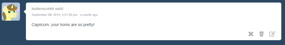 the-ponyscope:  Capricorn: …&lt;3~  D'awww~! &lt;3