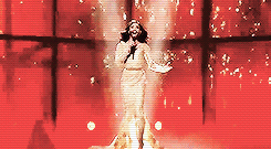 kaeandlucy:  kaniehtiio:  have you accepted conchita wurst as your lord and saviour?   Incredible!  She’s fabulous. And fuck those neanderthal politicians who tried to ban her from the competition. 