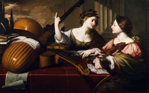 Divine Inspiration of Music, Nicolas Régnier (Niccolò Renieri), ca. 1640