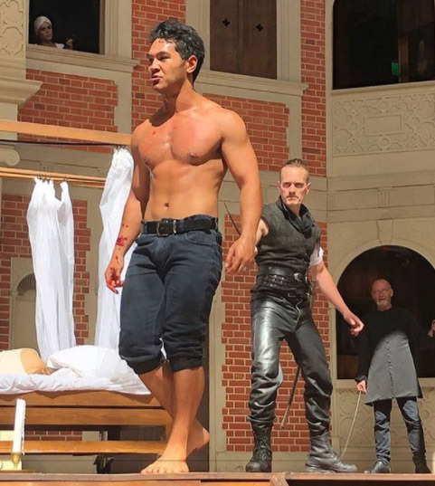 Regan Taylor was indisposed for the matinee on Tuesday the 23rd of January, so Theo David (Soldier i