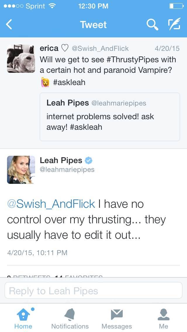 Leah pipes hot