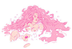 sniggysmut:  emoji challenge: Rose quartz A2 or B2 being sexy in a bubble bath 😂(sketch requests are closed for now, please do not send more)