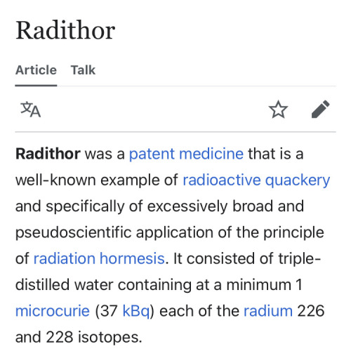 So Apparently Radithor Is Actually Real
