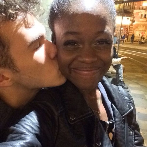 securelyinsecure:  Ballerina Michaela DePrince and her boyfriend Skyler Maxey-Wert  