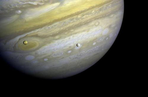 space-wallpapers:Jupiter with Io and Europa (phone)Click the image to download the correct size for 