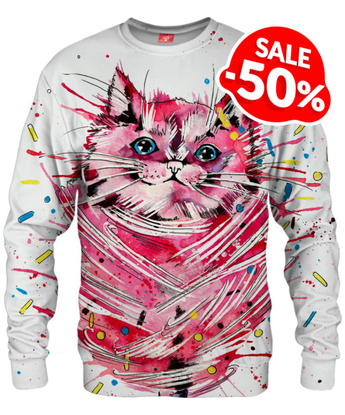 Sweater with a cute, colorful cat? Sure! Check Candy Cat sweater ️ shop.liveheroes.com/