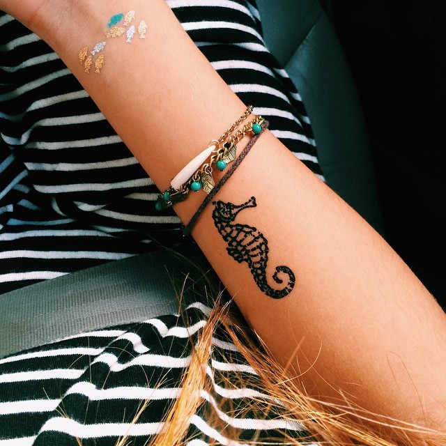 tattoo ideas female small beach  Palm tattoos Cool wrist tattoos Cuff  tattoo