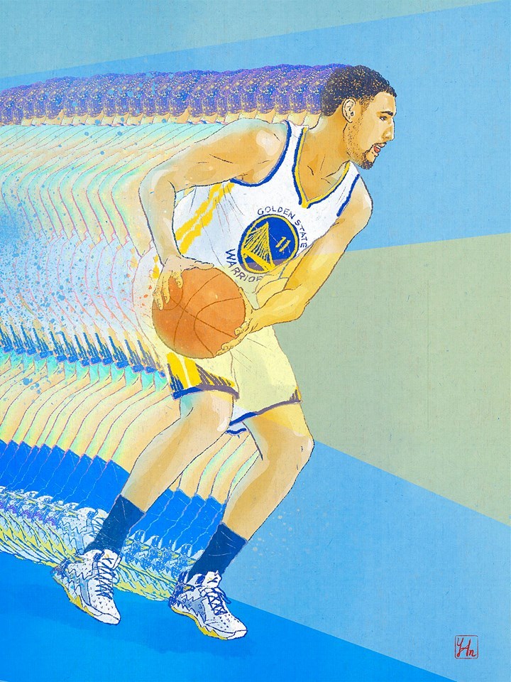 Yu Ming Huang黃昱銘插畫illustration Klay Thompson It S A Zone That You Cherish Once