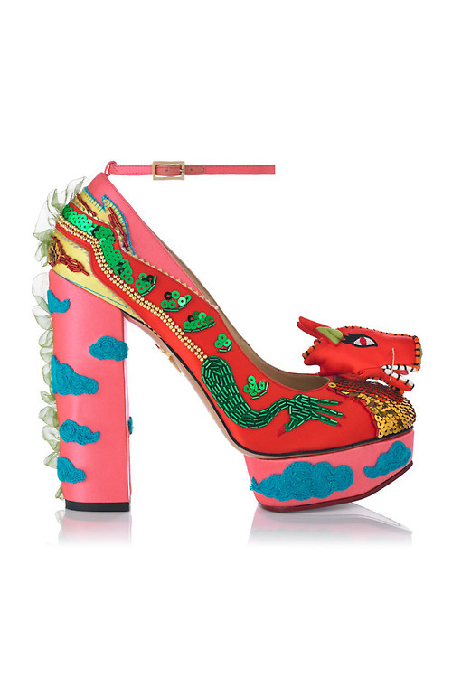 Shoes Fashion Blog Charlotte Olympia Dragon Heels via Tumblr