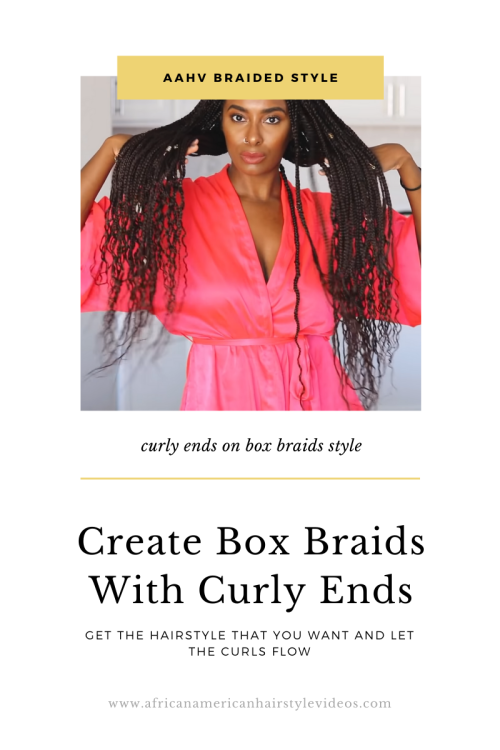 How To Curl The Ends Of Braids For Goddess Braids www.africanamericanhairstylevideos.com/box
