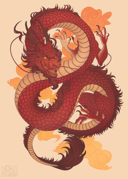 norapotwora:   Chinese dragon poster commission. Working on it was a huge fun!