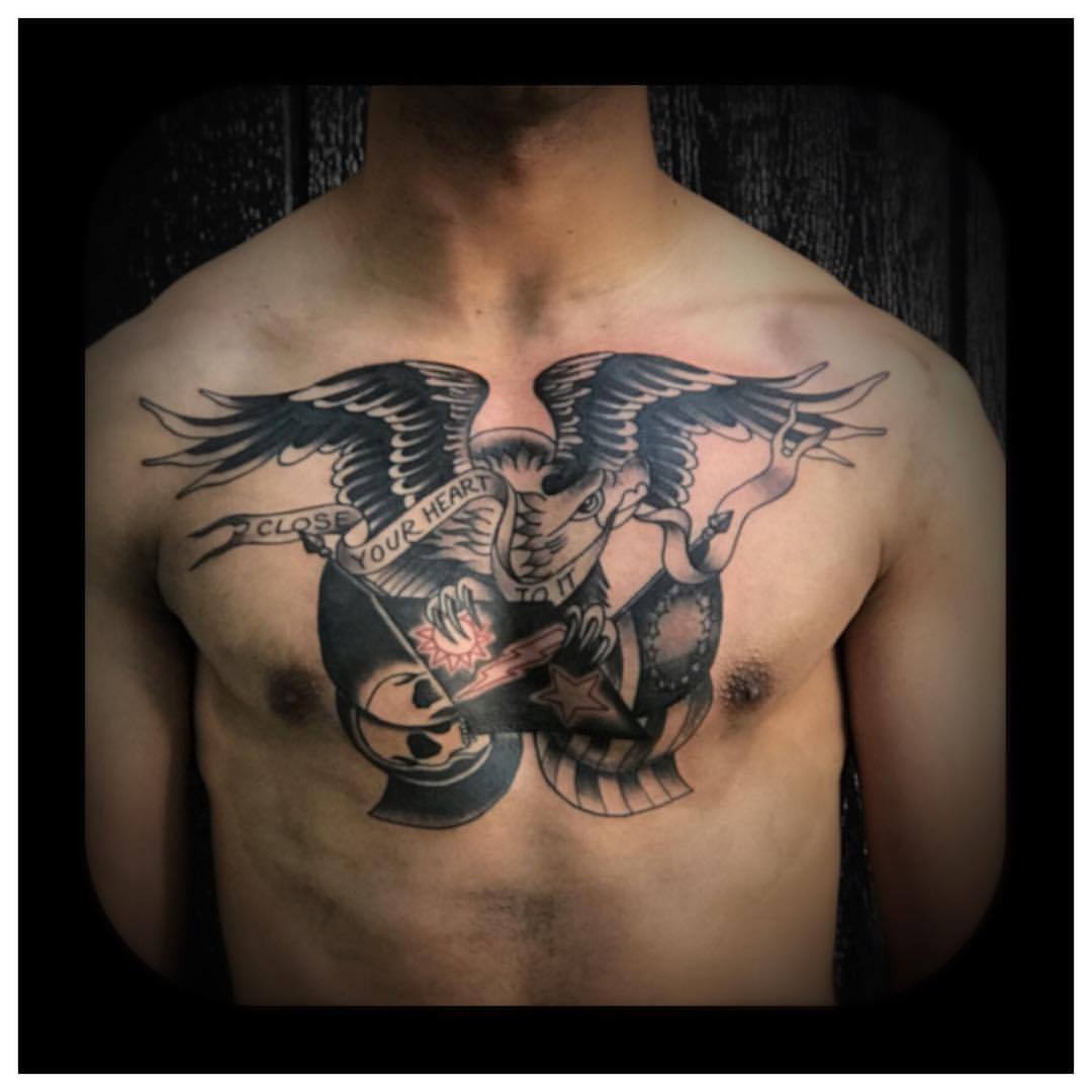 Fancy Tattoos By Scott Althen One Shot One Kill Chest Piece Fancy Tattoos By Scott Althen One Shot One Kill Chest Piece