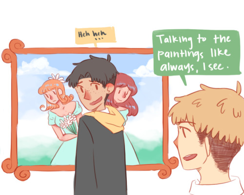 thechosenchu:Marco probably tells his secrets talks to the portraits so they won’t be lonely or some