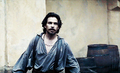 punksteves:aramis and athos being impressed with d’artagnan