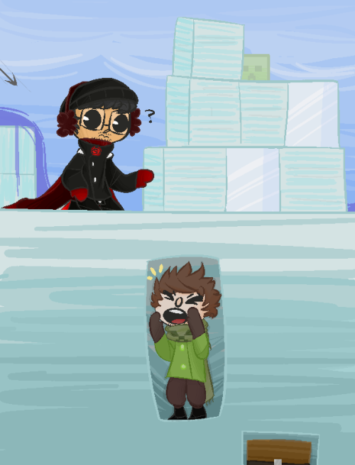 jojasartbloggy:  Haha yeah nothing like trying to dig up your trapped friends equipped with only your bare hands Oh and bonus Michael because I didnt know where to place him.  
