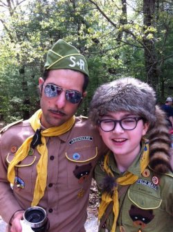  Jason Schwartzman and Jared Gilman on location.