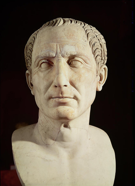 pelusian:Bust of Julius Caesar Marble sculpture of Julius Caesar(100-44 BC).Museo di Capodimonte, Na