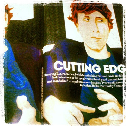 This article made my day! #america #vogue #septemberissue #hedislimane #losangeles #fashion #ysl #sa