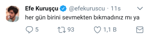 Yok valla bıkmadım