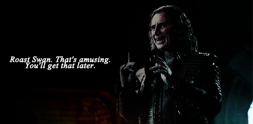 sassysaviour:A few curses and 28 years later, Regina finally gets Rumple’s inside