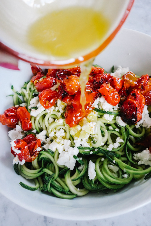 beautifulpicturesofhealthyfood:Lemon, Tomato and Feta Zucchini Noodles….RECIPE