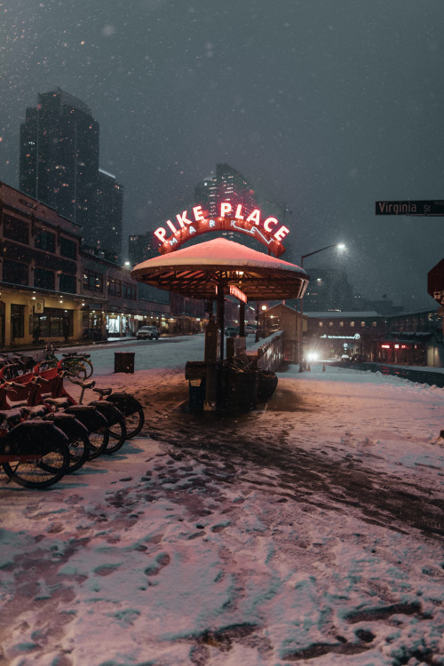 XXX samhorine:snowing in seattle - february 2019 photo