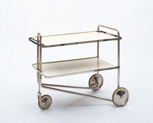 Marcel Breuer, Tee Cart, modell B54, 1928. Made by Thonet. Via MoMA