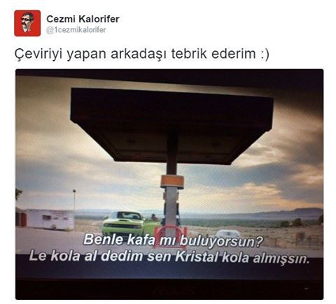 Çeviriyi yapan arkadaşı...