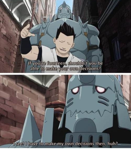 ultramonsternetwork:Alphonse Elric, the not so appreciated sass queen of fma