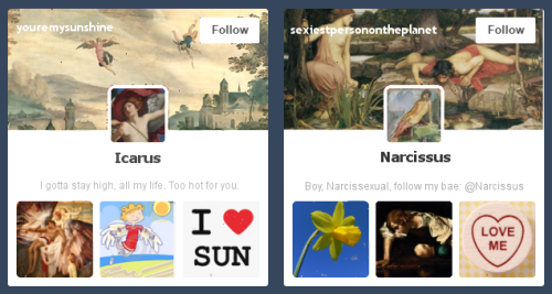 life-of-a-latin-student:Greek mythology Tumblr Profiles