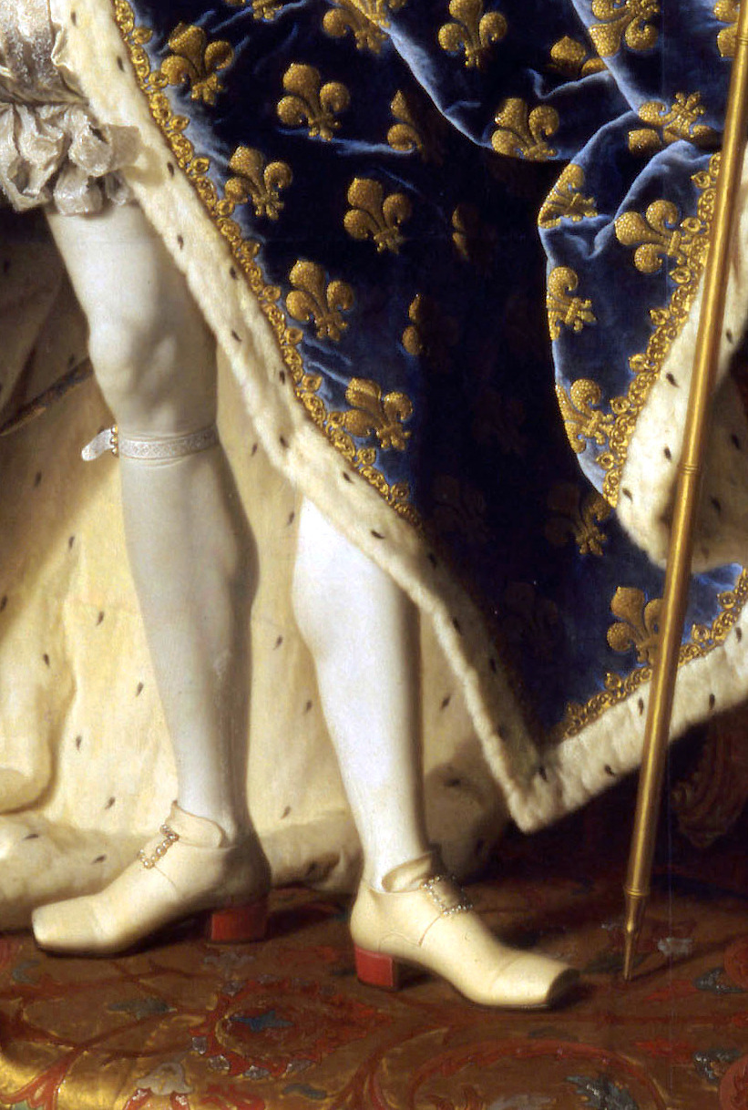 Detail from Portrait of Louis XV of France (1730) Hyacinthe Rigaud.