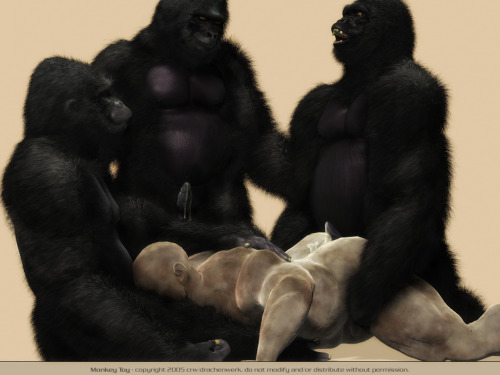 whitewhoreneedsmoreblackcocks:  hotmonsterxxx:  1) corwyn, 2) blotch, 3) kerainen, 4) chowder, 5) pacman20  I wish to be those Ape’s fuck-toy! 