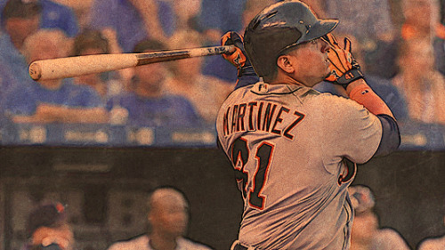 blastellanos:mlb graphic meme// 1 of 5 Favorite Players: Victor Martinez“I’m not a rookie to be inti
