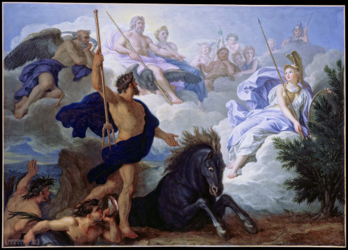 greekromangods: La dispute de Minerve et de Neptune pour savoir qui des deux donnera son nom à