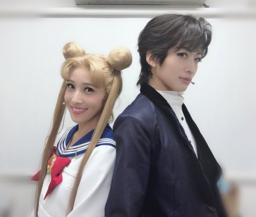 landofanimes: Riona Tatemichi as Mamoru Chiba/Tuxedo Mask Natsuki Koga as Usagi Tsukino/Sailor Moon 