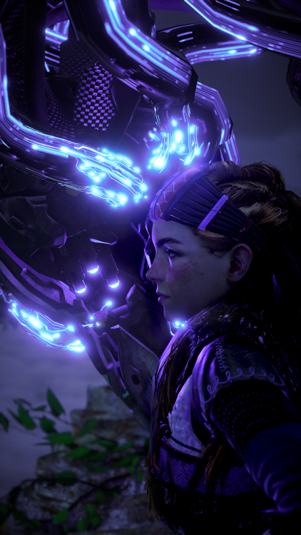 Aloy and Sunwing, a purple… I mean, a portrait.