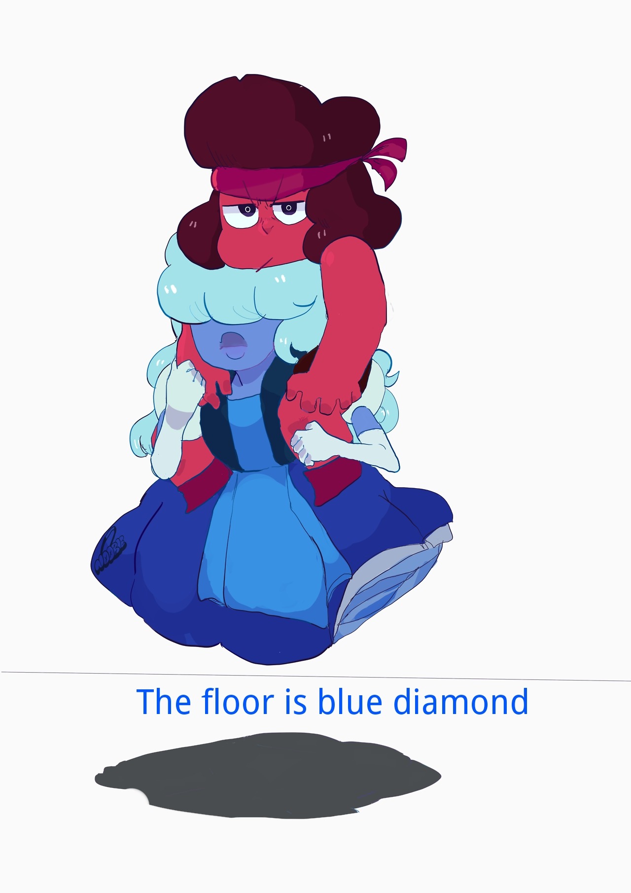 lucidnoobie:The floor is blue diamond