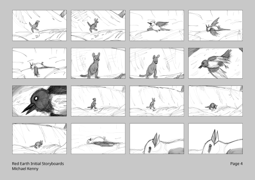 I recently recovered the initial storyboards for Red Earth that I thought I lost and was very sad ab