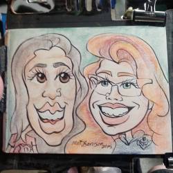 Doing Caricatures at Dairy Delight! #mattbernson #caricaturist #Caricatures #caricature #portrait #ink #artstix #art #drawing #artistsoninstagram #artofinstagram #artistsontumblr #instaartist #instadrawing #christmasinjuly  (at Dairy Delight Ice Cream)