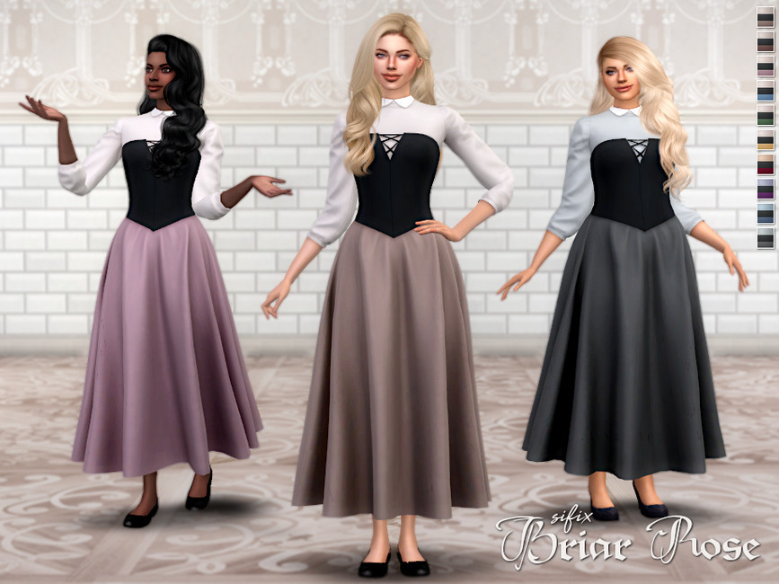 Briar Rose Dress By Sifix Created For The Sims 4 Emily Cc Finds