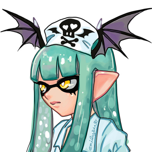 Nurse Morrigan as an Inkling for a friend ♡