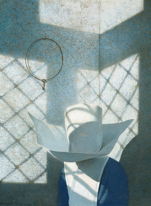 kafkasapartment: Casement Window Patterns, c.1965-70. Robert Vickrey. Tempera on Masonite.
