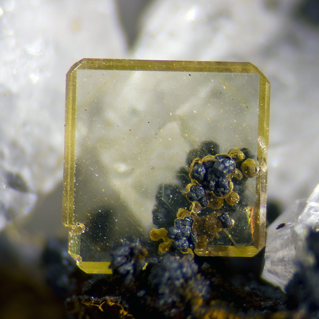 themineralogist:  Wulfenite from Mexico (by Bob Simonoff) 