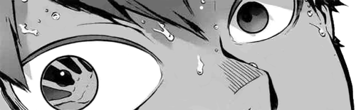 weird-day-dreams:hinata shouyou + wide eyes (Because scary Hinata is amazing)