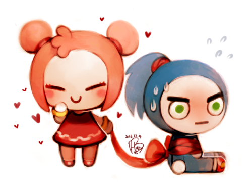 cutegirlmayra: yukisisren.deviantart.com/art/My-darling-417555858 Awww!!! Sonamy as Pucca!!!!