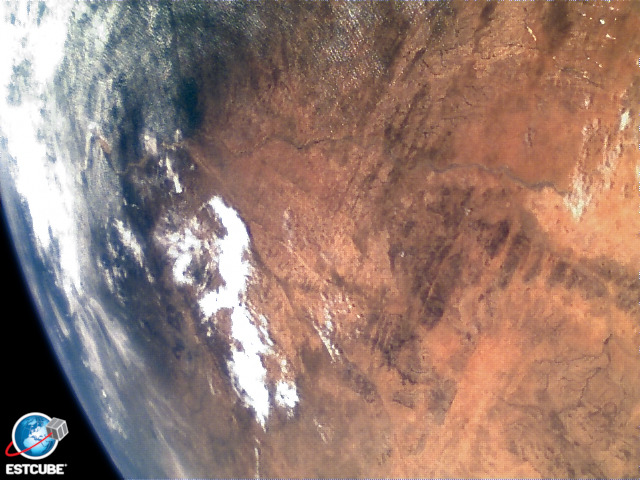 spaceexp:  Beautiful Earth photos made by Estonian cubesat ESTCube-1 