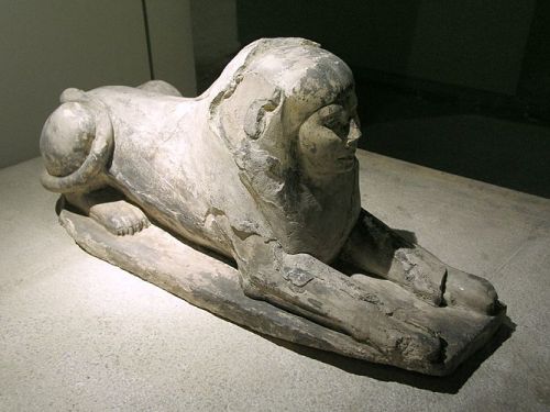 Sphinx of Queen Hetepheres II, daughter of the Fourth Dynasty pharaoh Khufu (r. ca. 2589-2566 BCE) a